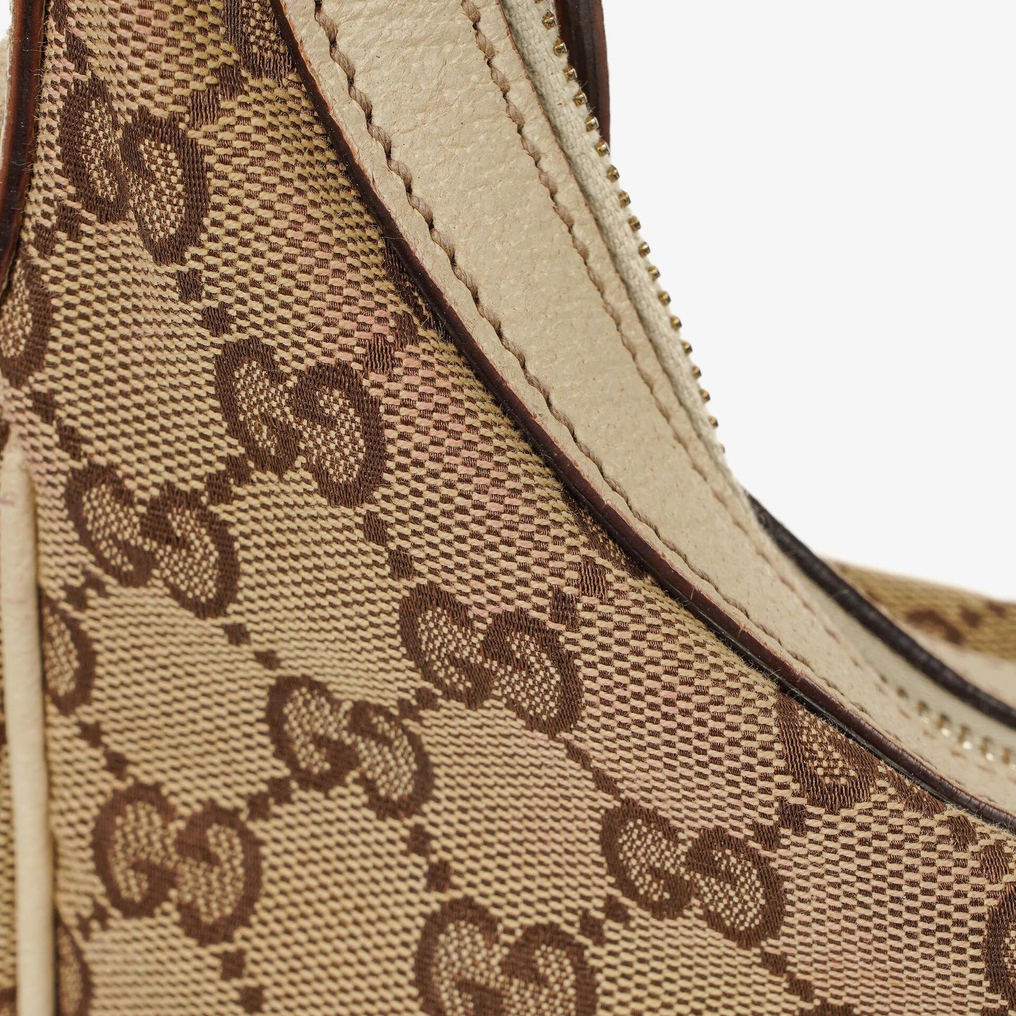 Gucci Charmy Beige GG Canvas Hobo Bag