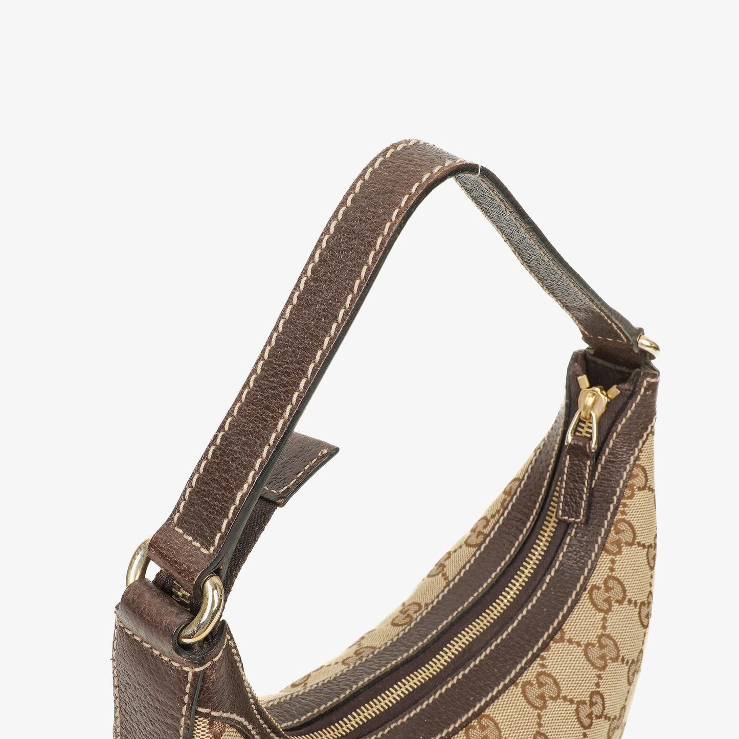 Gucci Charmy Beige GG Canvas Hobo Bag