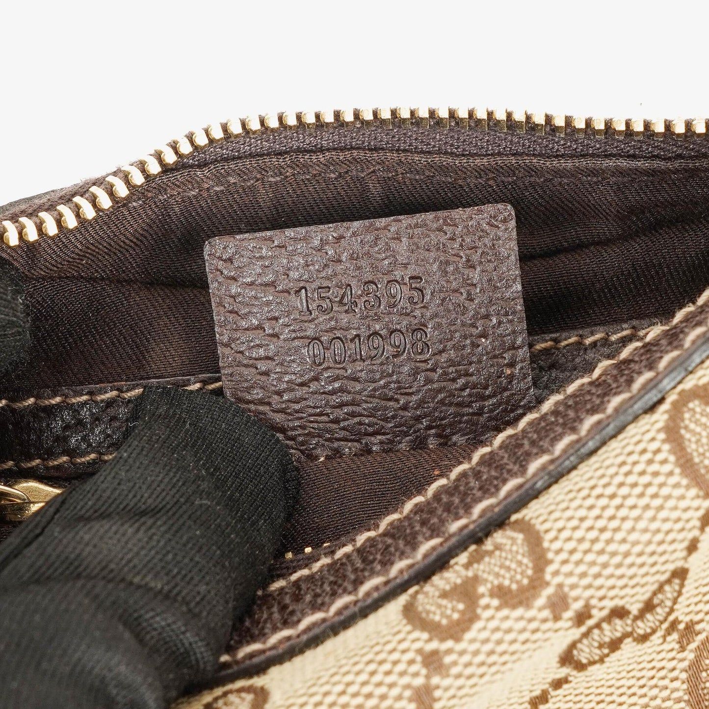 Gucci Charmy Beige GG Canvas Hobo Bag