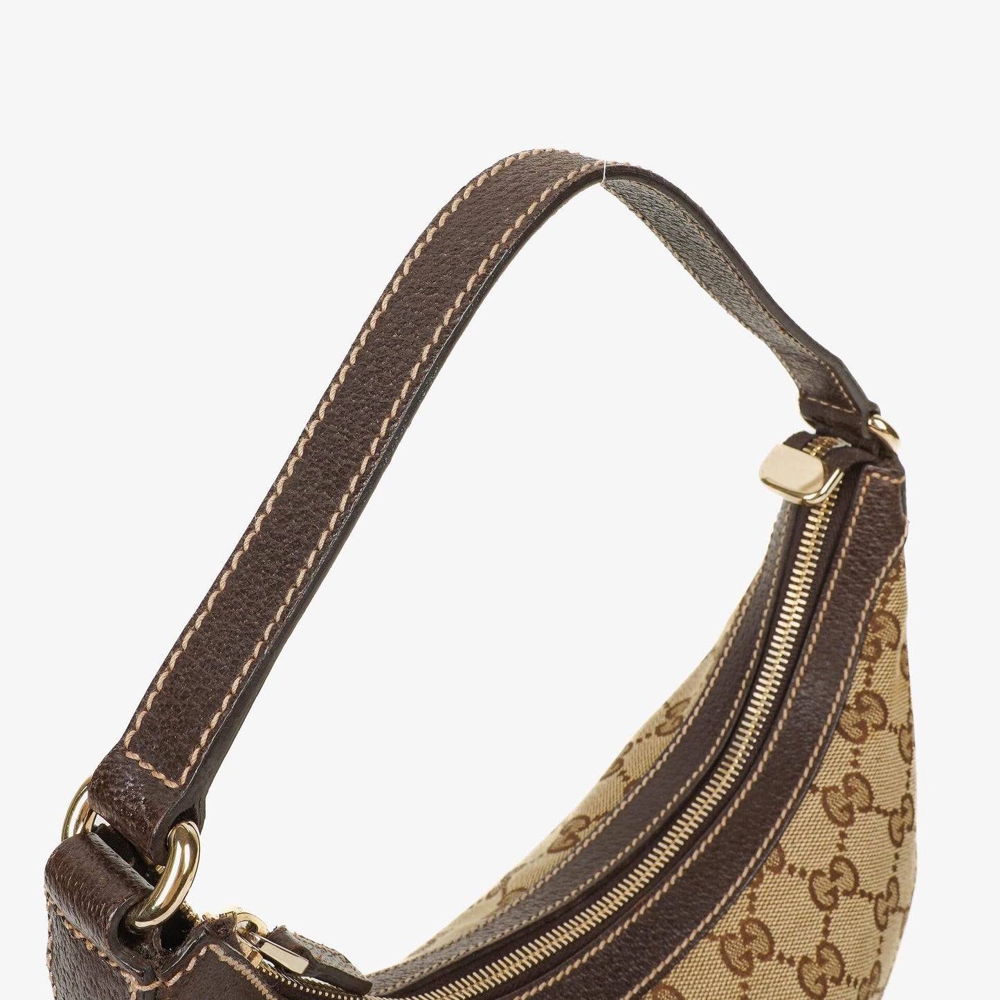 Gucci Charmy Beige GG Canvas Hobo Bag