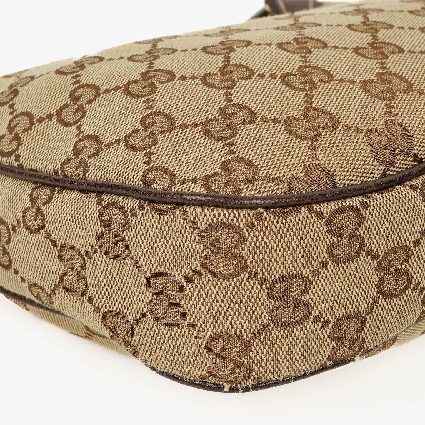 Gucci Charmy Beige GG Canvas Hobo Bag