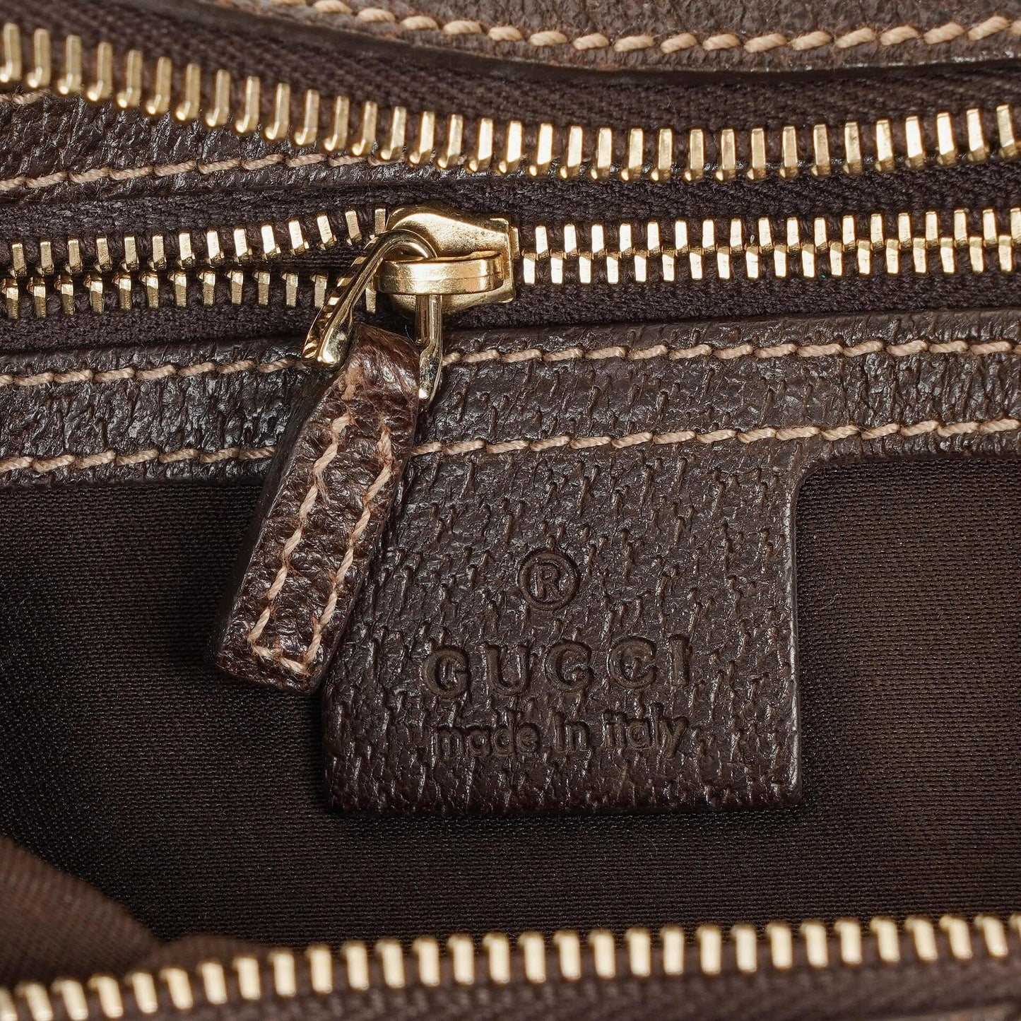 Gucci Charmy Beige GG Canvas Hobo Bag