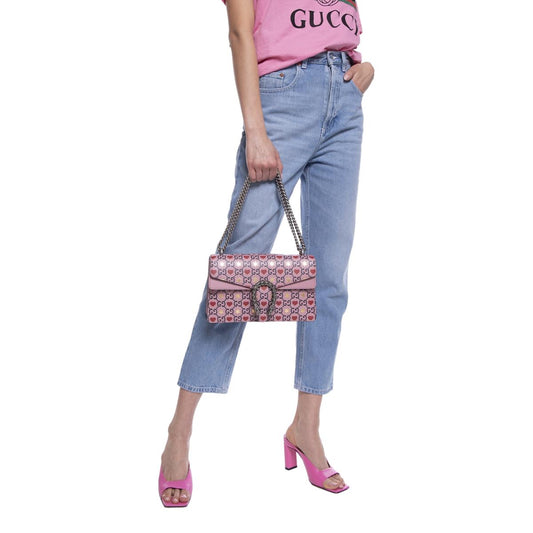 Gucci Monogram Chain Leather Crossbody