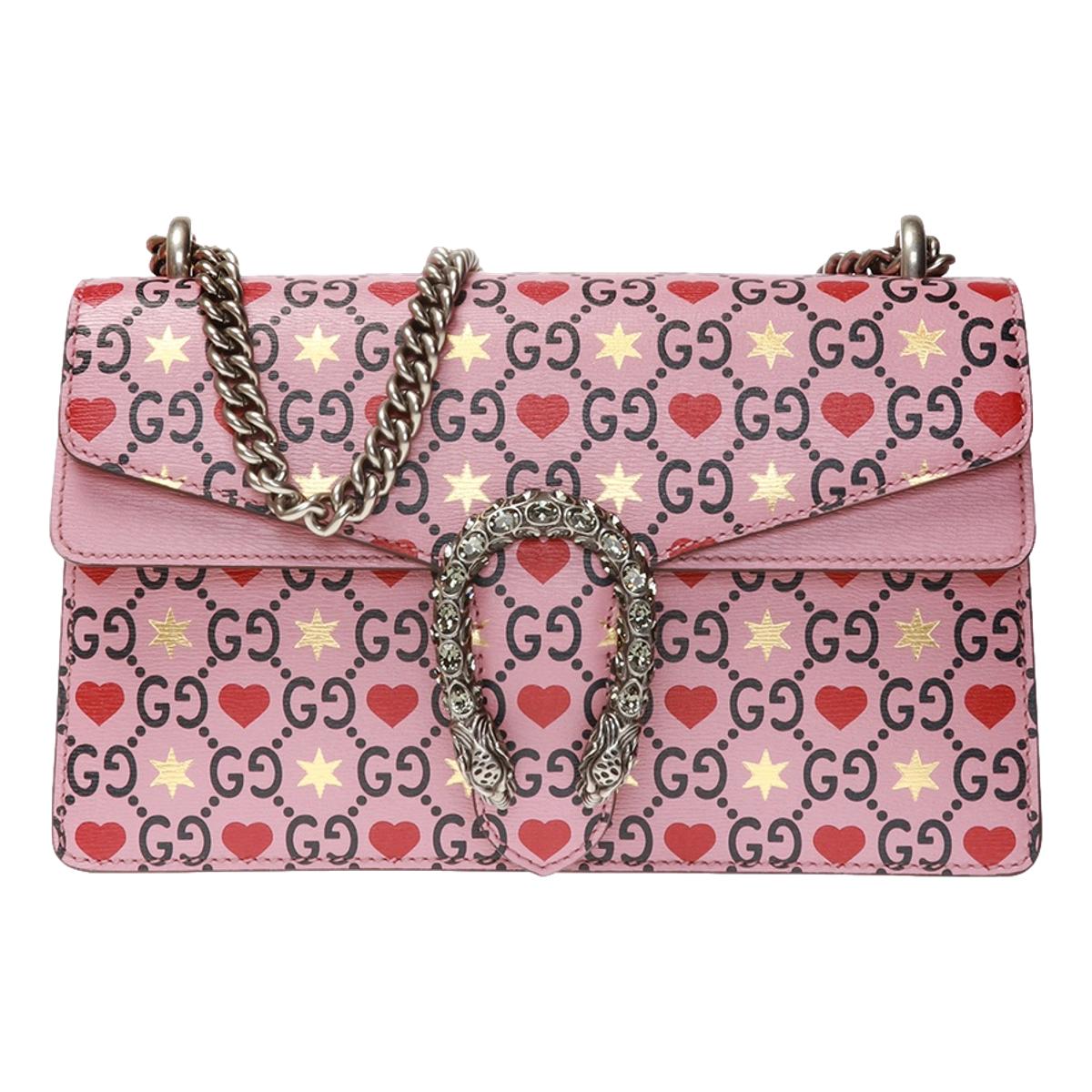 Gucci Monogram Chain Leather Crossbody