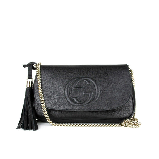 Gucci Monogram Chain Leather Crossbody