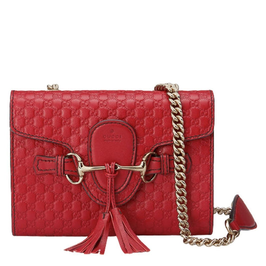 Gucci Monogram Chain Leather Crossbody