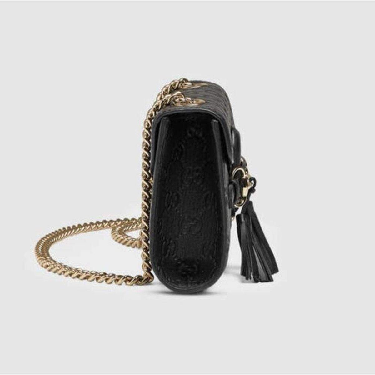 Gucci Monogram Chain Leather Crossbody