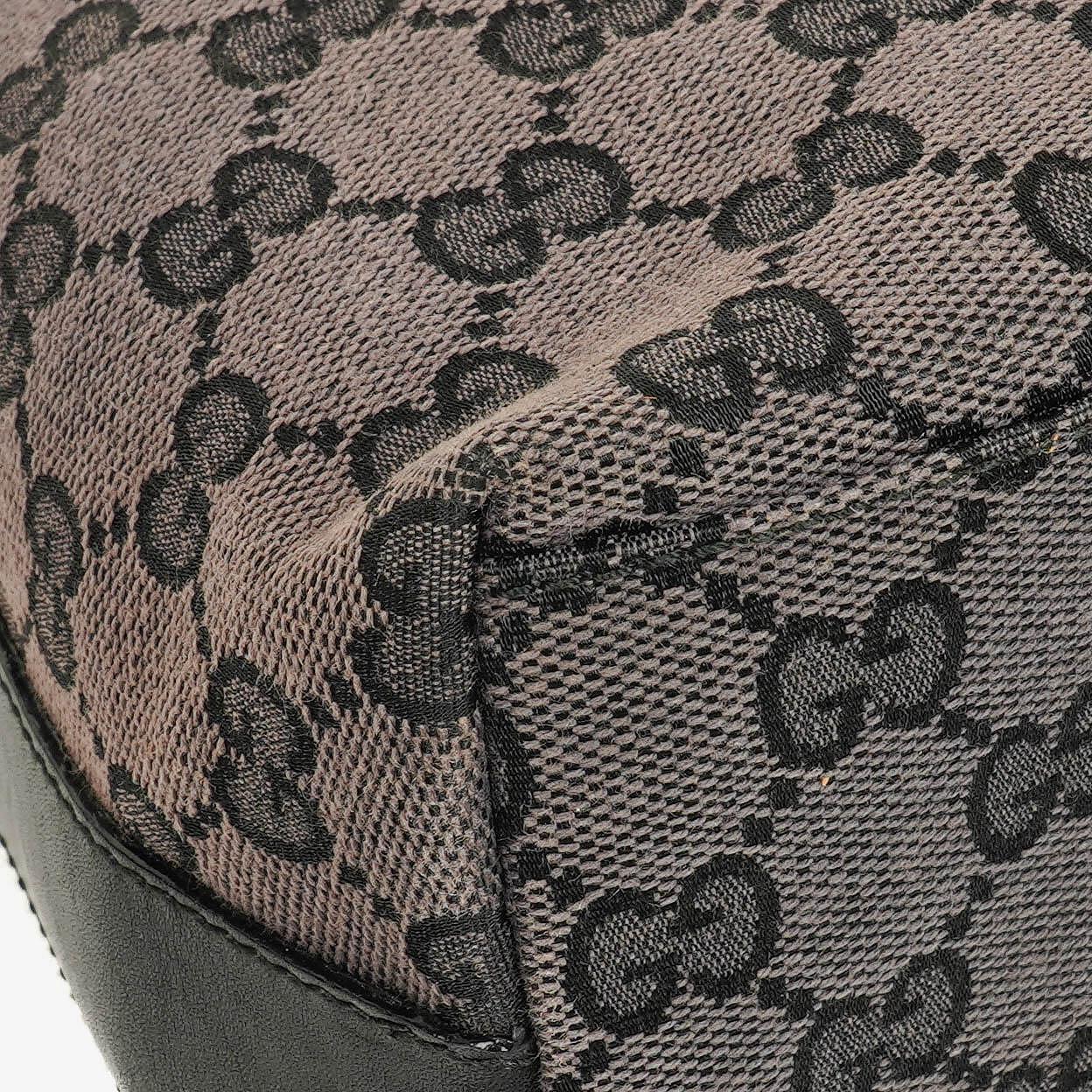 Gucci GG Canvas And Leather Shoulder Hobo Bag