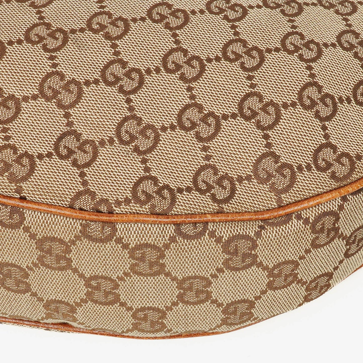 Gucci GG Canvas Bamboo Ring Hobo Bag