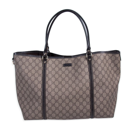 Gucci Joy Leather Canvas Tote