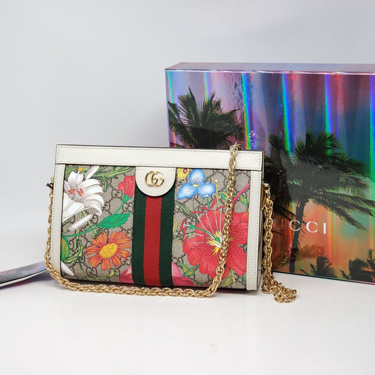 Gucci Flora White Shoulder Bag