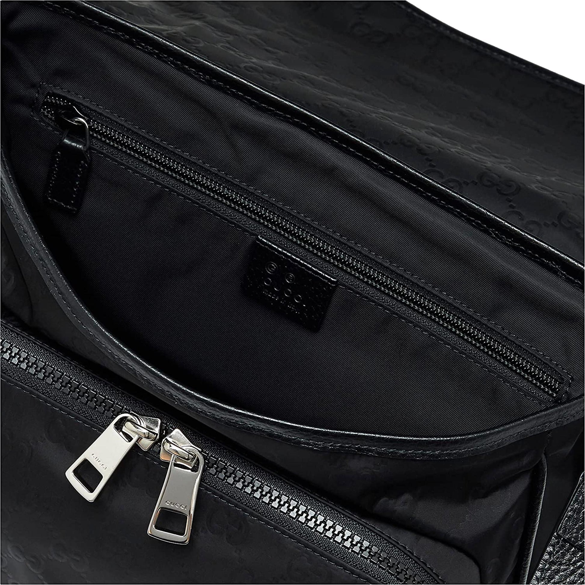 Gucci Monogram Nylon Leather Tote