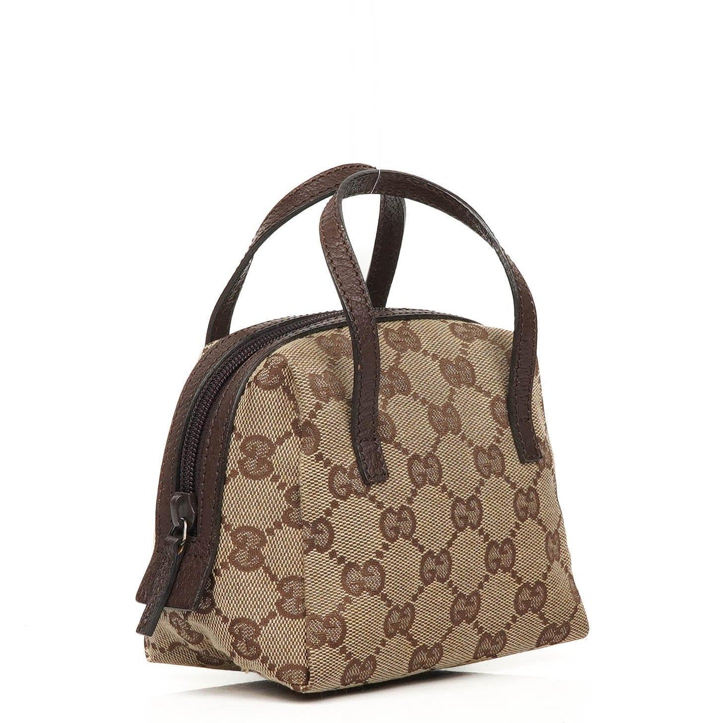 Gucci GG Monogram Beige And Brown Balthus Small Cosmetic Pouch