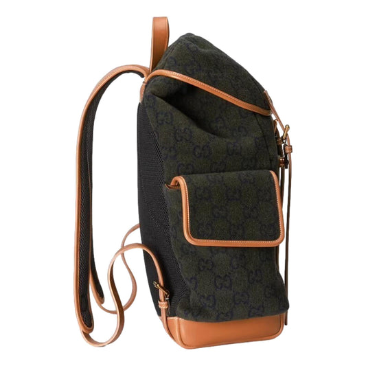 Gucci Monogram Leather Canvas Crossbody