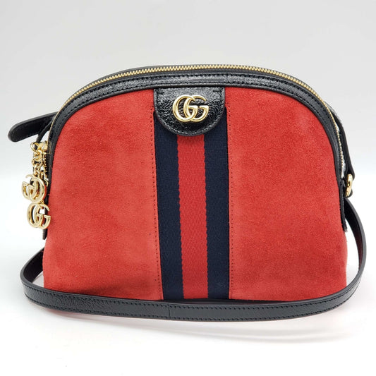 Gucci Ophidia Leather Suede Shoulder Bag