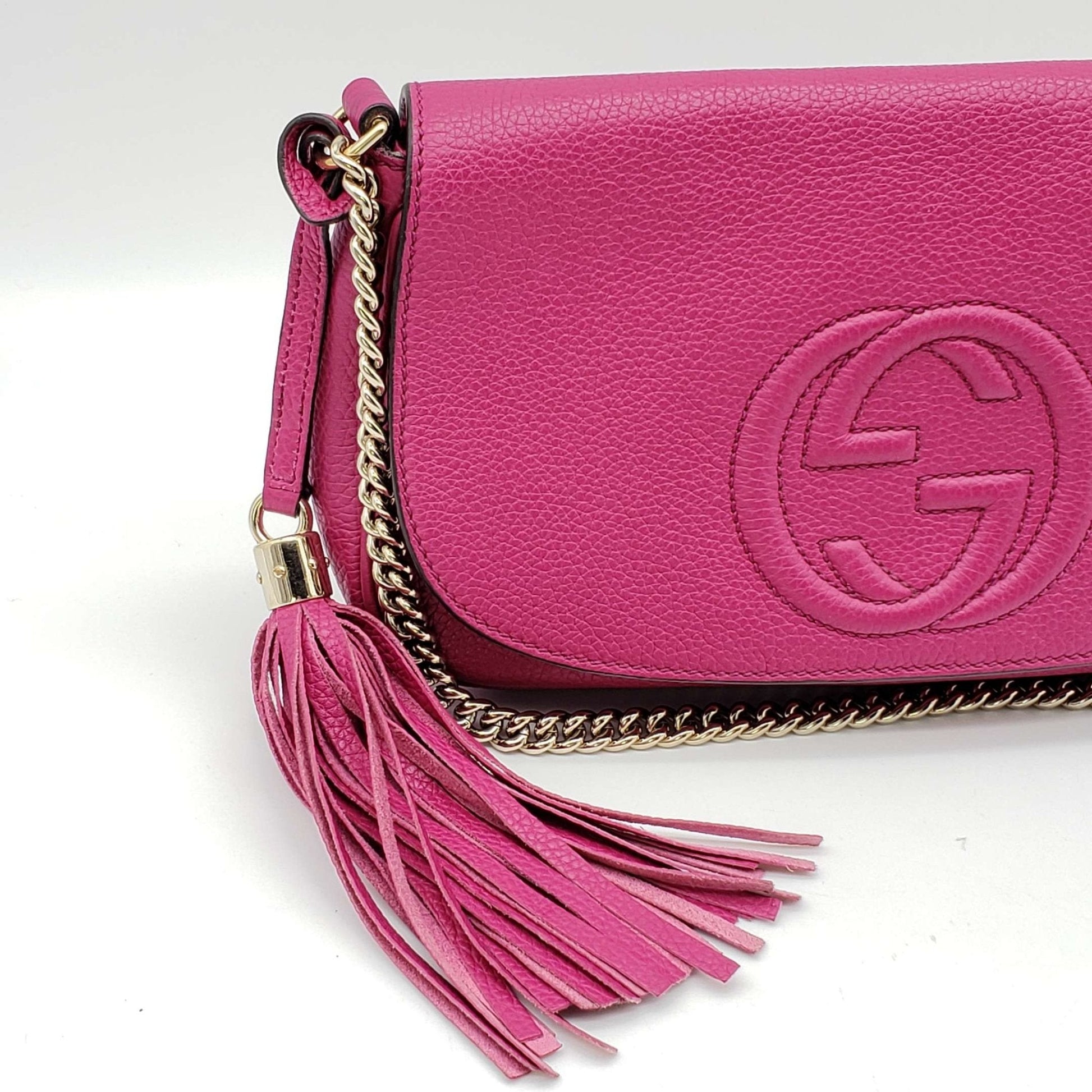 Gucci Soho Leather Shoulder Bag Style 1