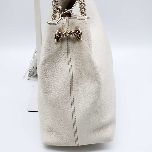 Gucci Soho White Chain Shoulder Bag