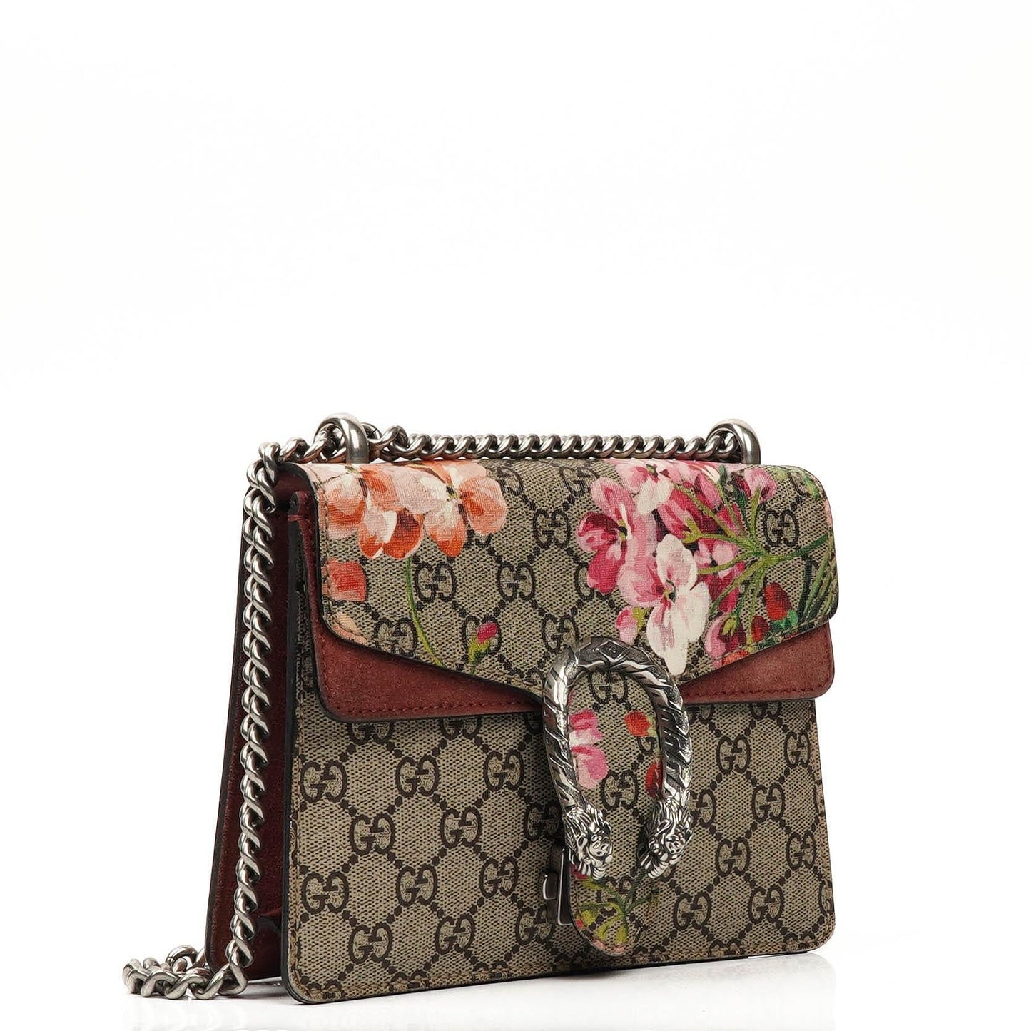 Gucci GG Supreme Monogram Blooms Mini Dionysus Shoulder Bag