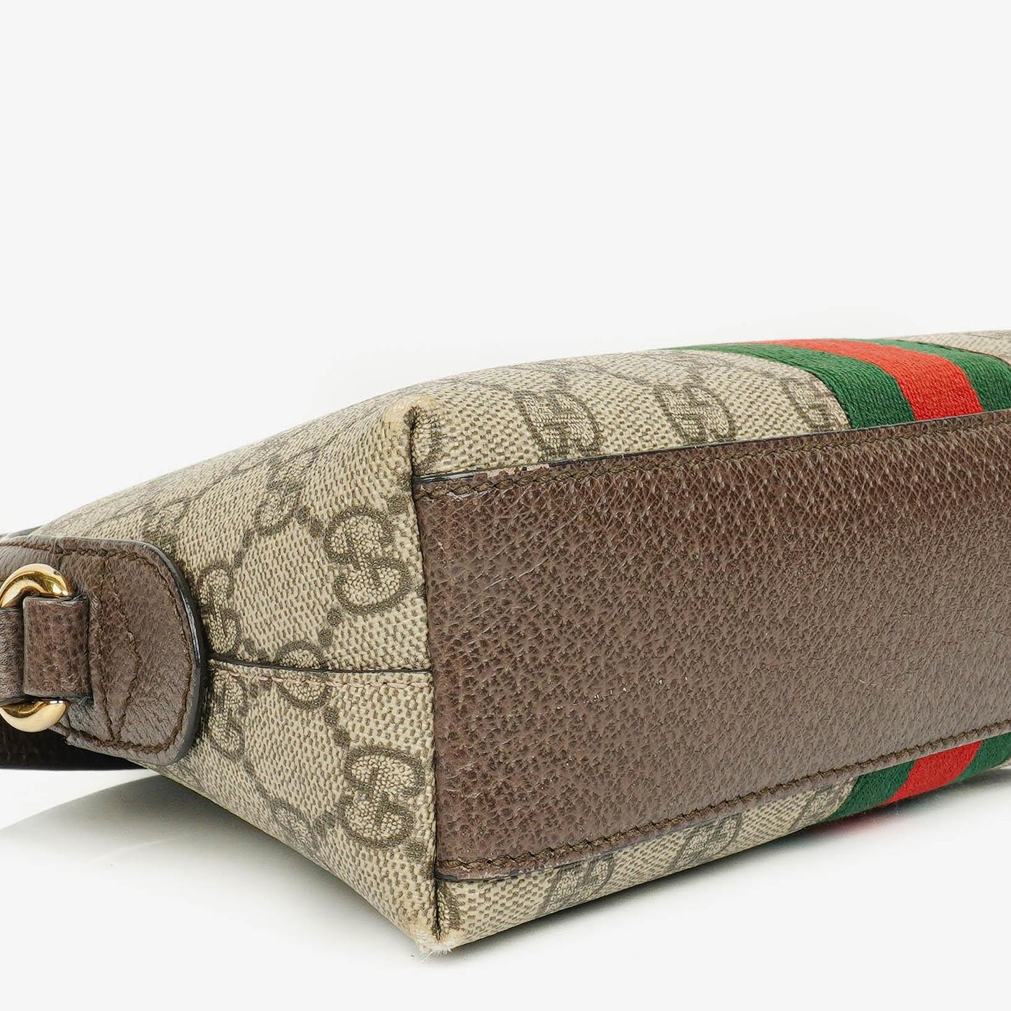 Gucci GG Supreme Monogram Small Dome Ophidia Rounded Top Shoulder Bag