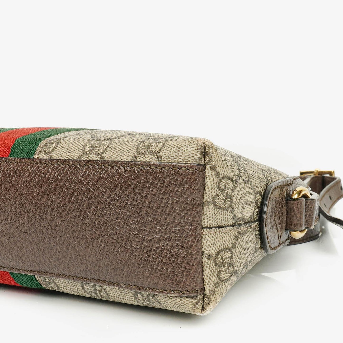 Gucci GG Supreme Monogram Small Dome Ophidia Rounded Top Shoulder Bag