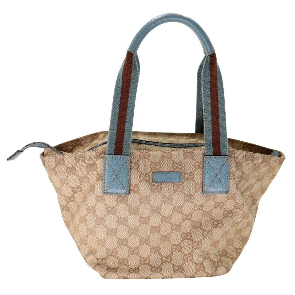 Gucci Canvas Top Handle Tote