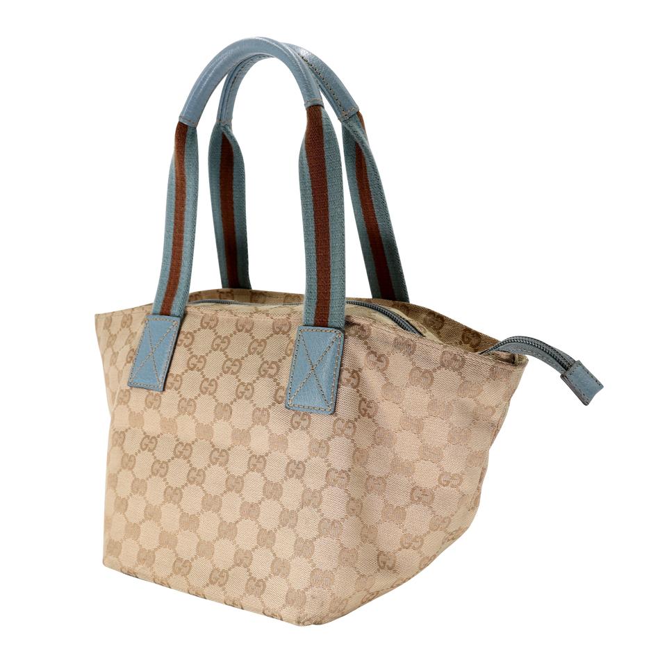 Gucci Canvas Top Handle Tote