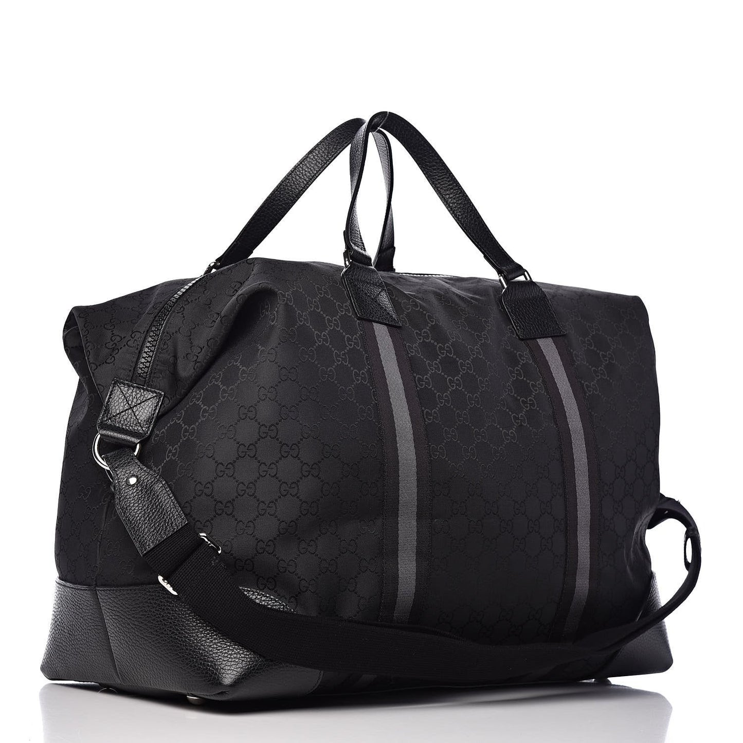 Gucci Monogram Nylon Leather Canvas Crossbody