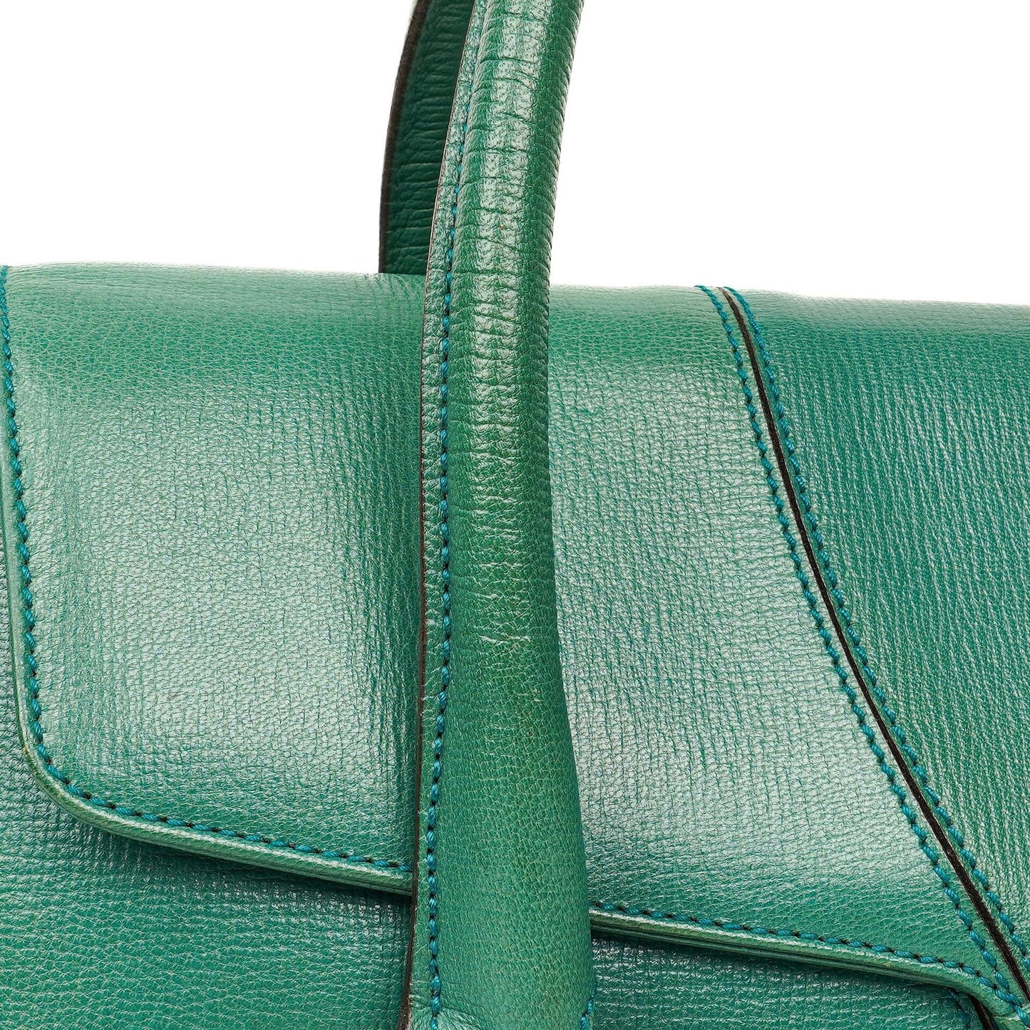 Gucci Grained Calfskin Large Horsebit Chain Flap Bag