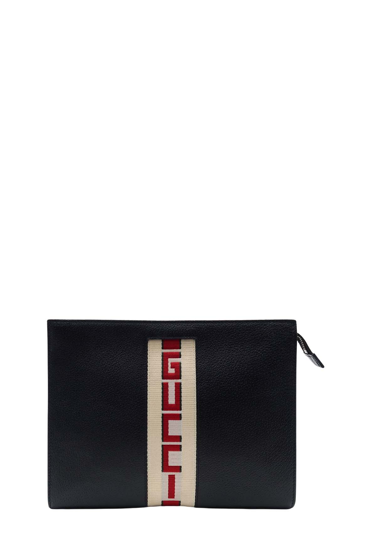 Gucci Black Leather Clutch Style 1