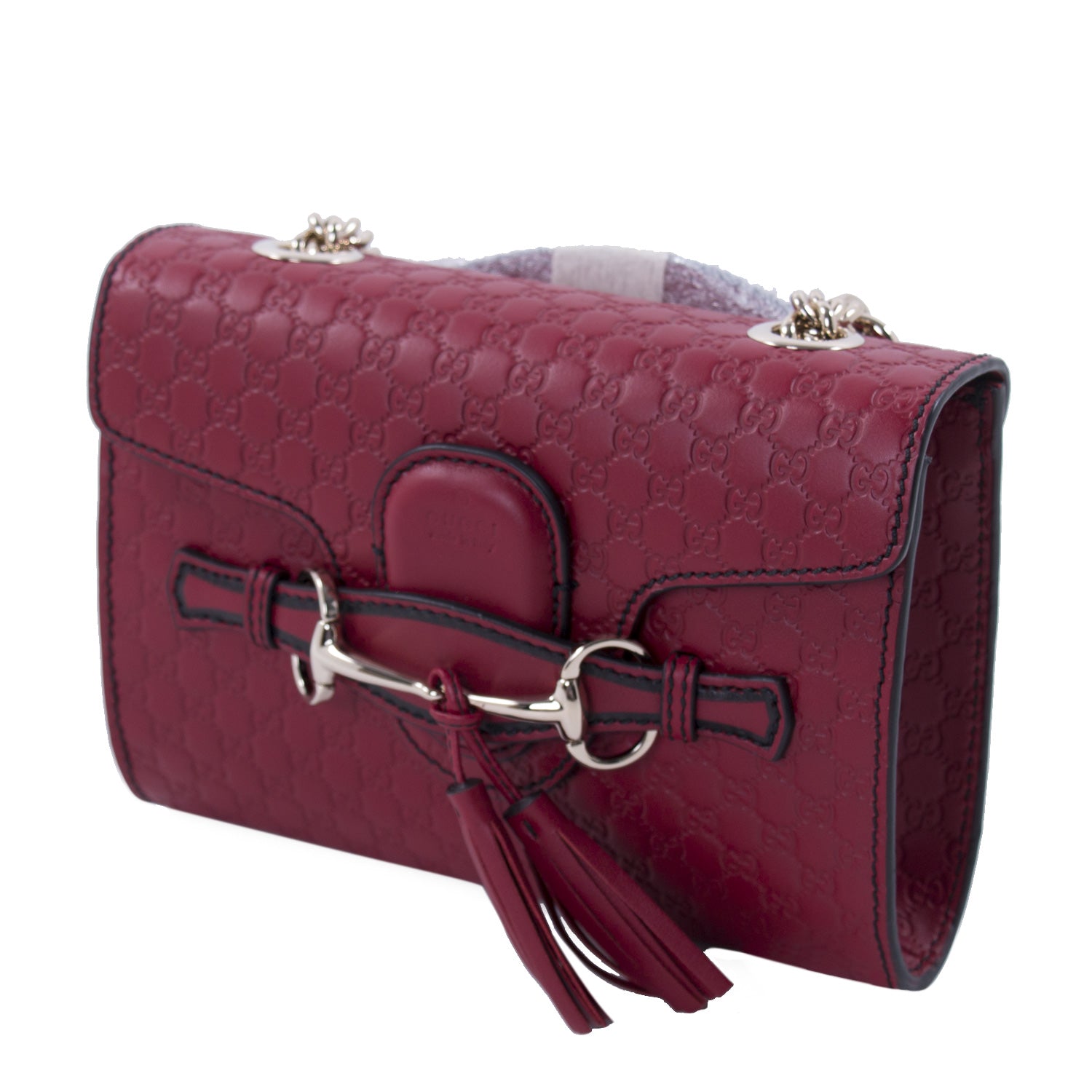 Gucci Guccissima Leather Chain Shoulder Bag Style 6