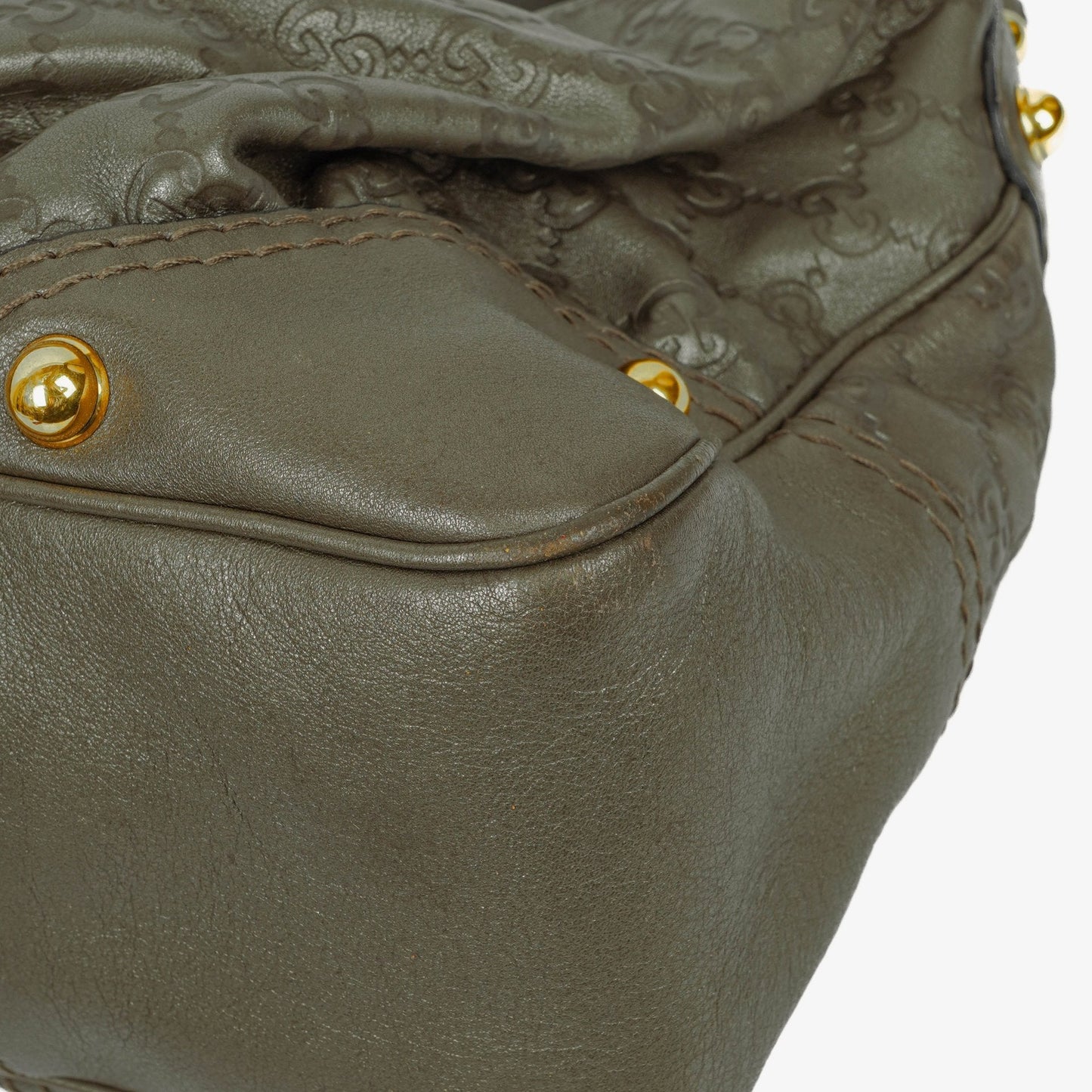 Gucci Guccissima Jokey Leather Hobo Bag