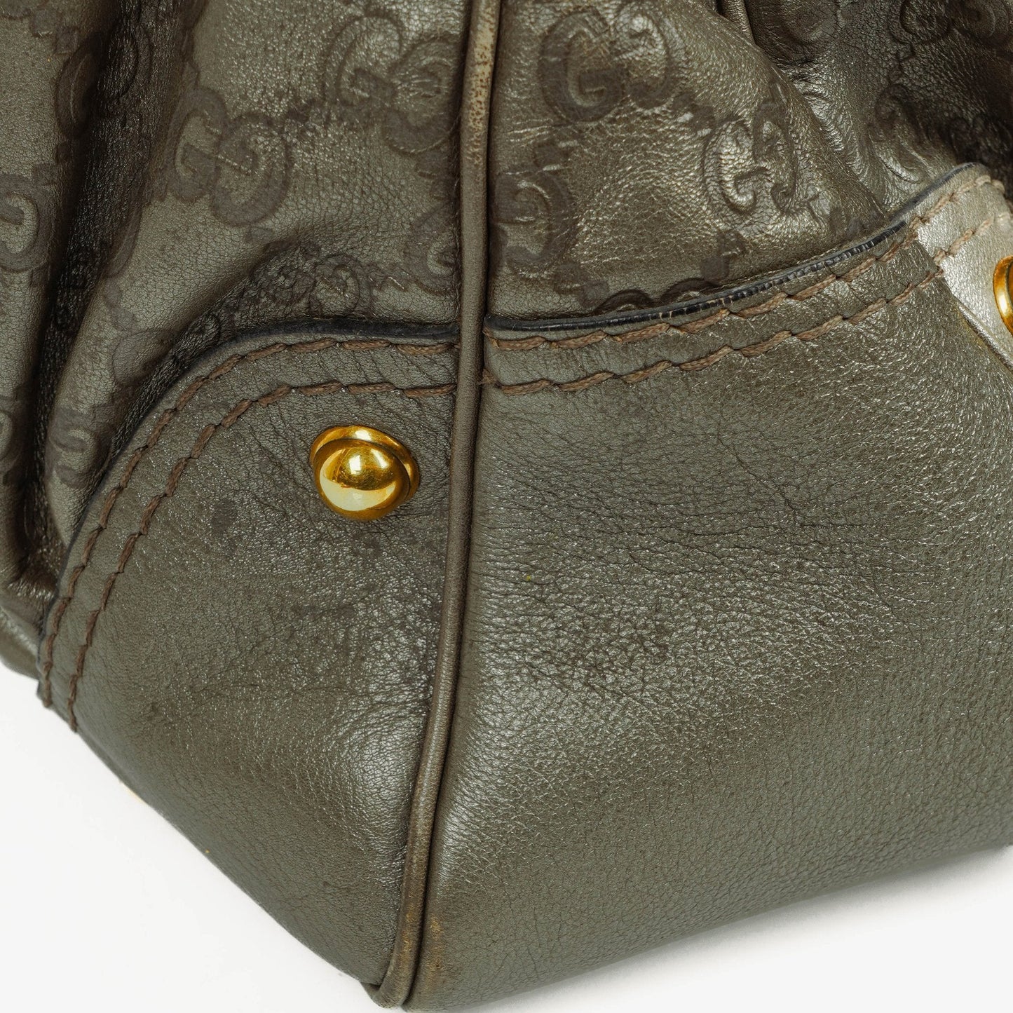Gucci Guccissima Jokey Leather Hobo Bag