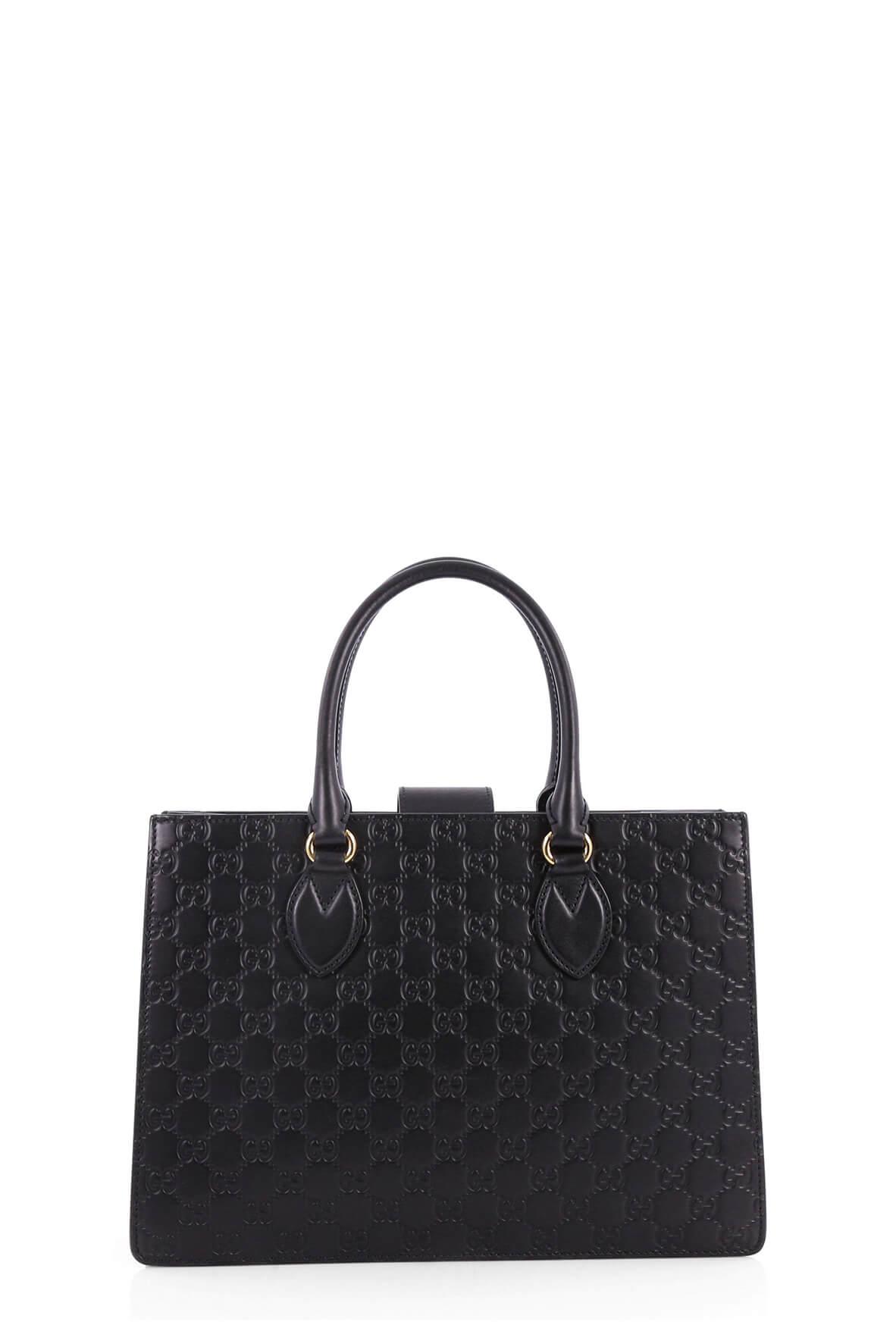 Gucci Guccissima Black Leather Tote Style 3