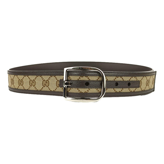Gucci Alma Leather Canvas Handbag
