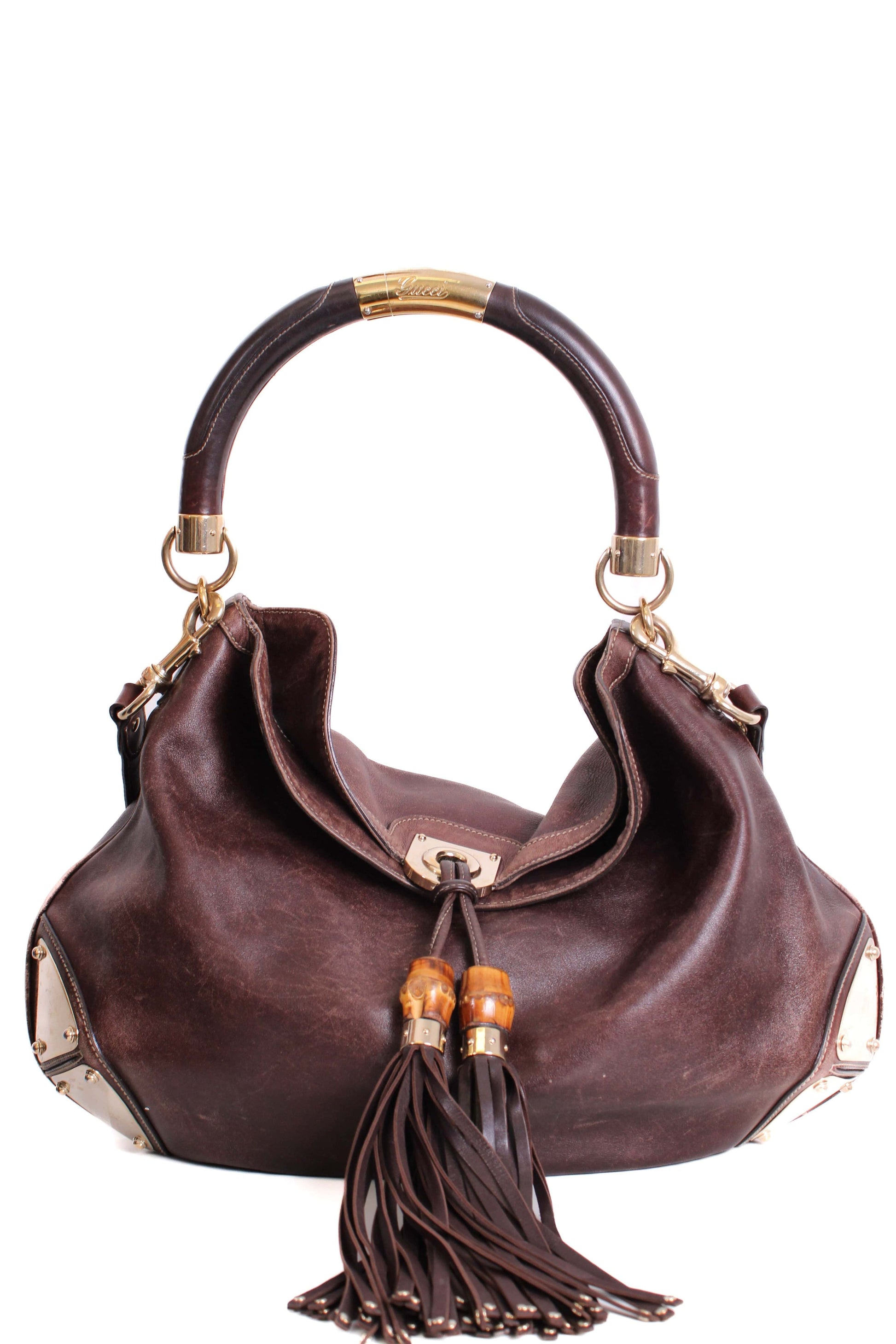 Gucci Lou Leather Shoulder Bag