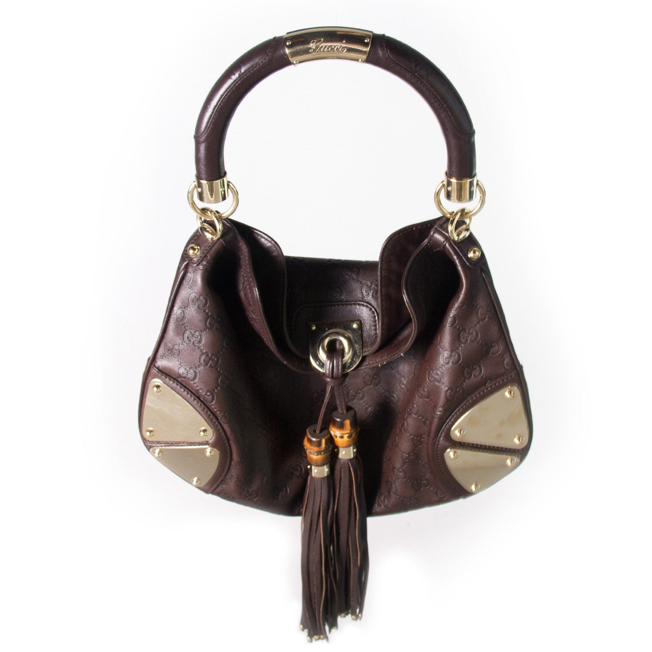Gucci Leather Canvas Handbag Style 5