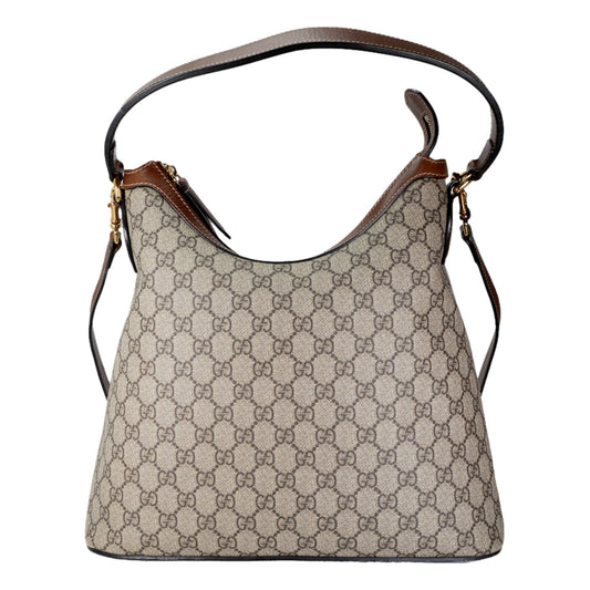 Gucci Monogram Chain Leather Tote