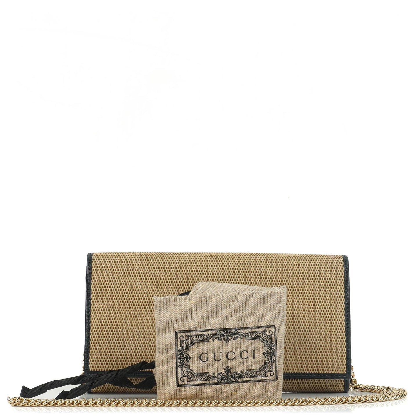 Gucci Horsebit 1955 Canvas Wallet on Chain
