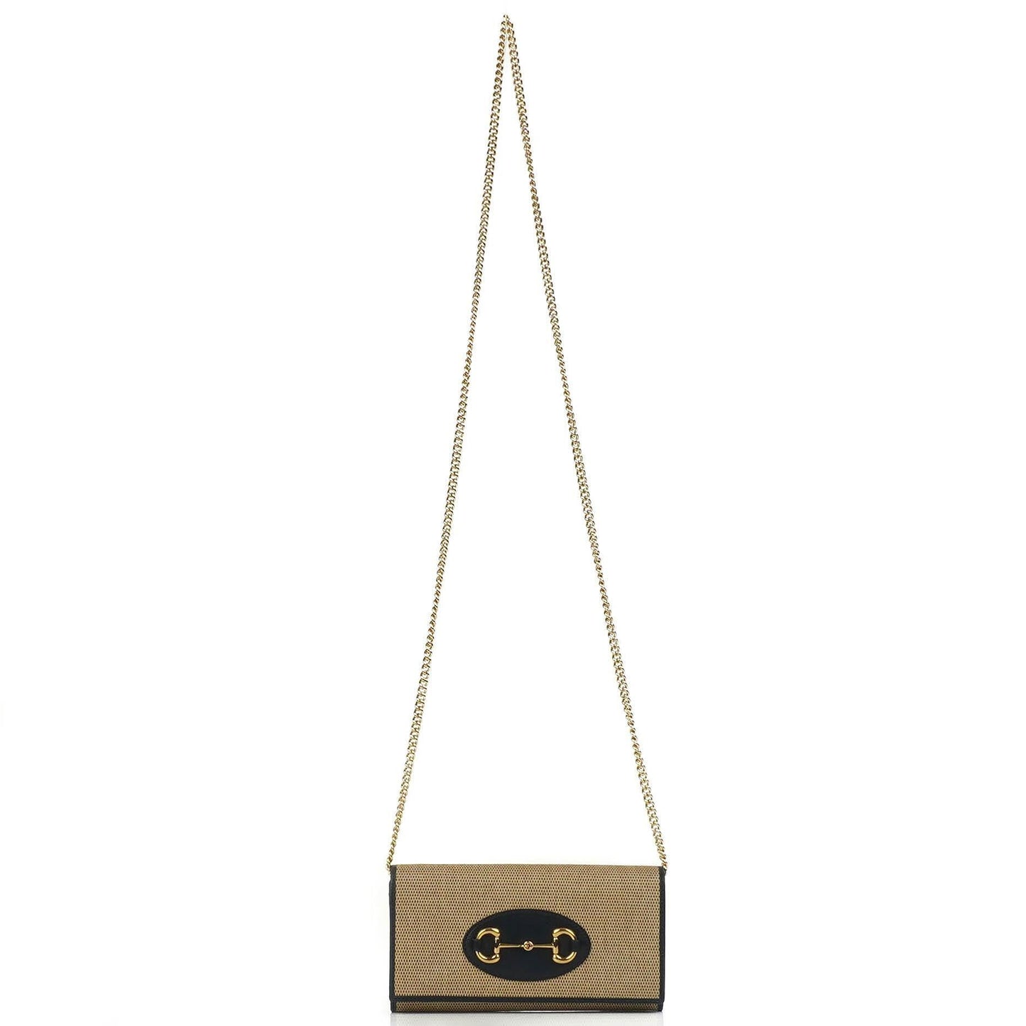 Gucci Horsebit 1955 Canvas Wallet on Chain