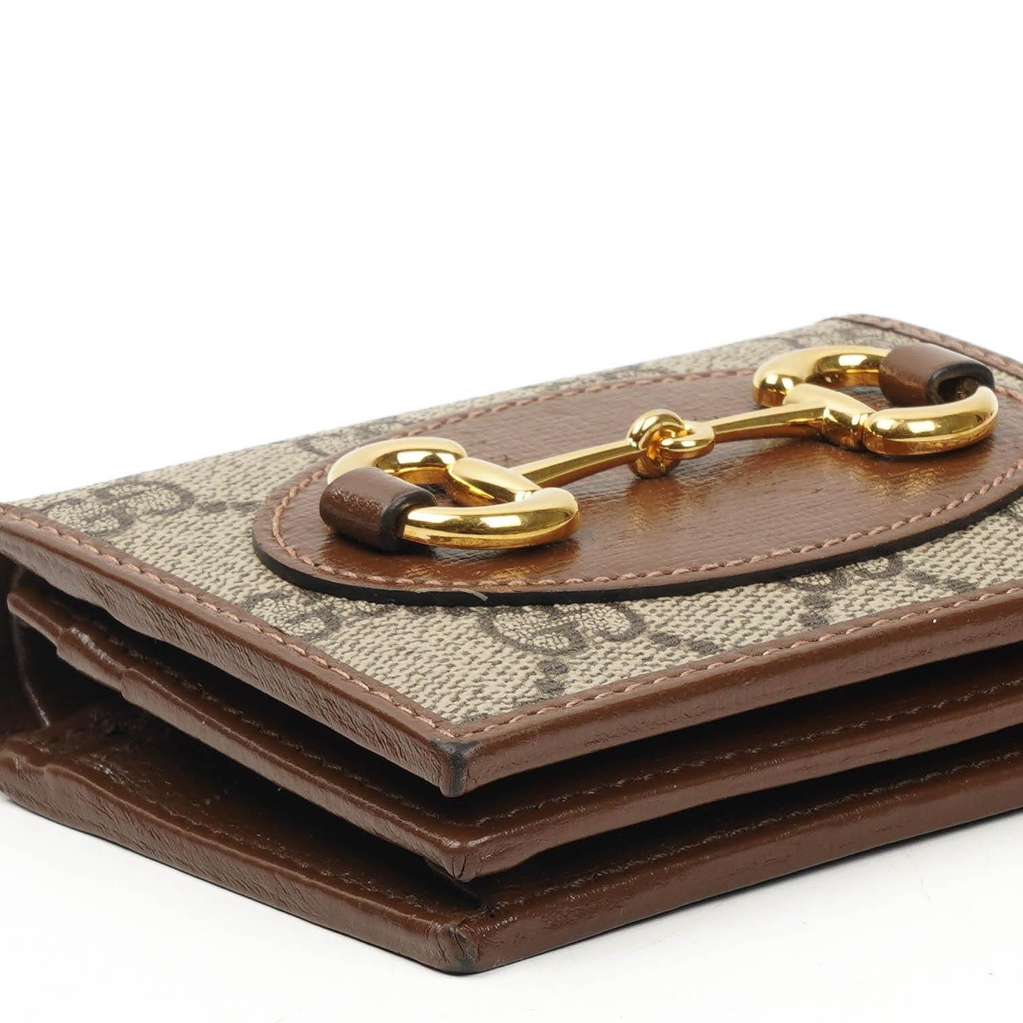 Gucci Horsebit 1955 GG Supreme Monogram Canvas Card Case Wallet