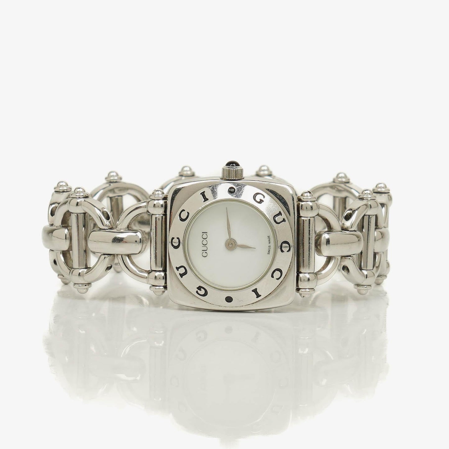 Gucci Horsebit Stainless Steel 22mm 6400L Quartz Watch
