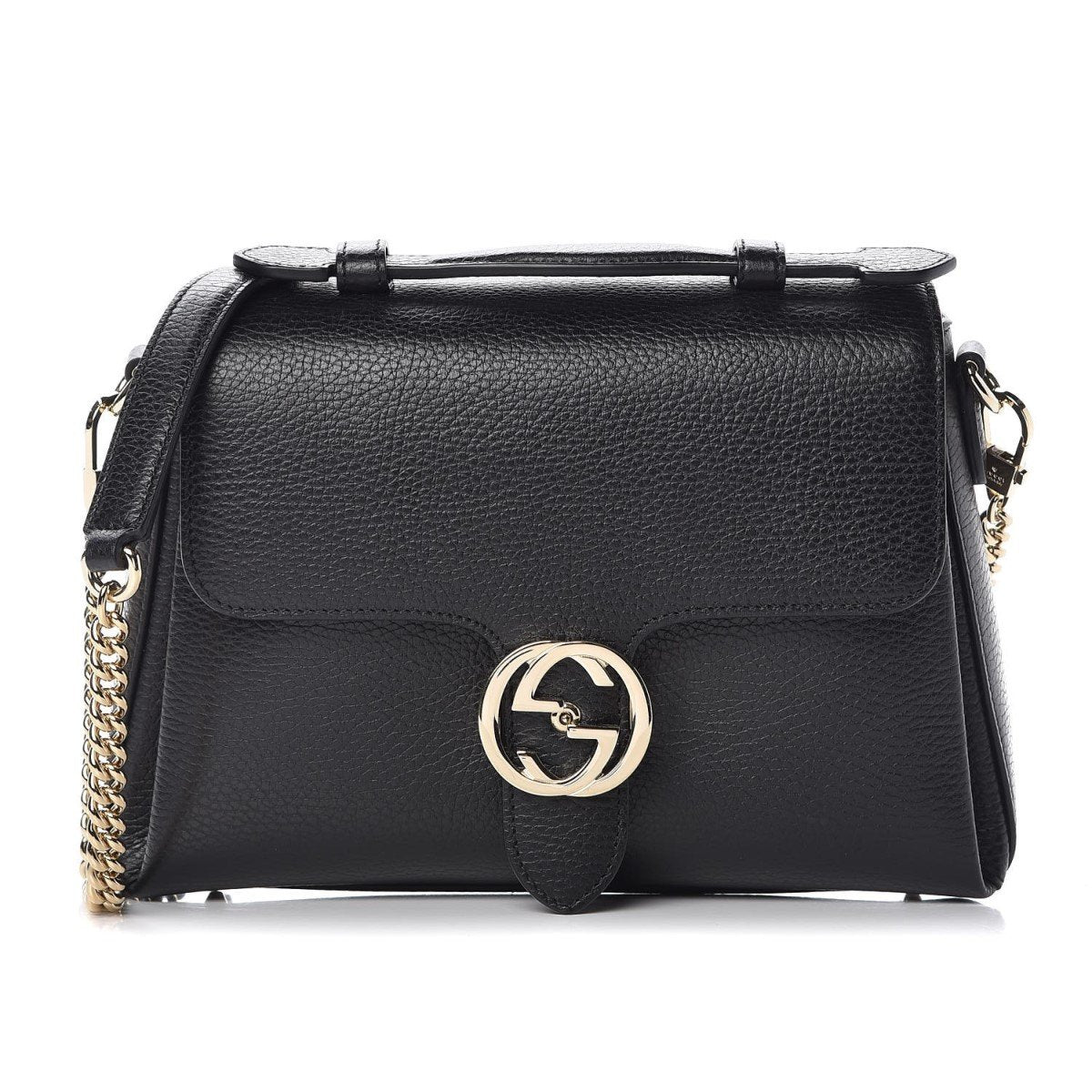 Gucci Monogram Chain Leather Crossbody