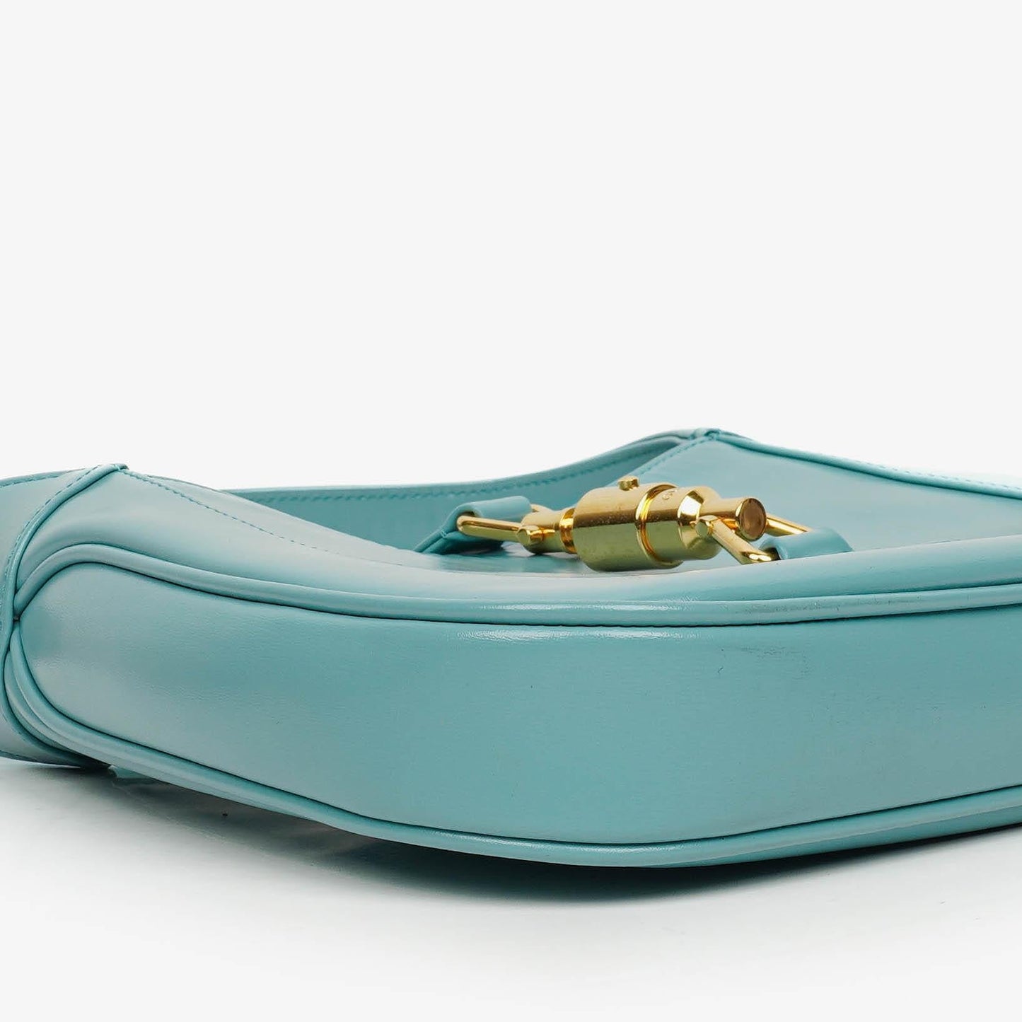 Gucci Jackie 1961 Light Blue Leather Small Shoulder Bag
