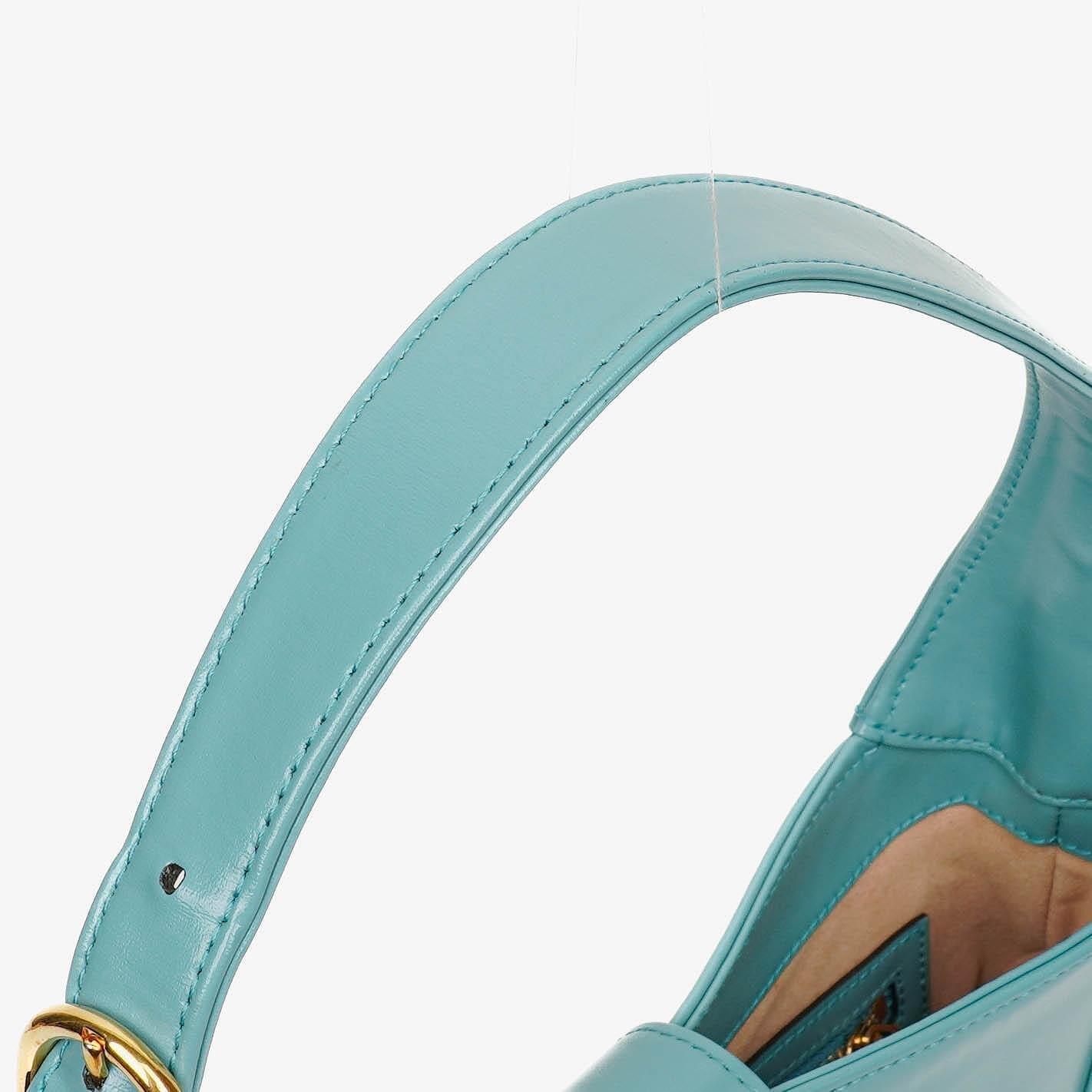 Gucci Jackie 1961 Light Blue Leather Small Shoulder Bag