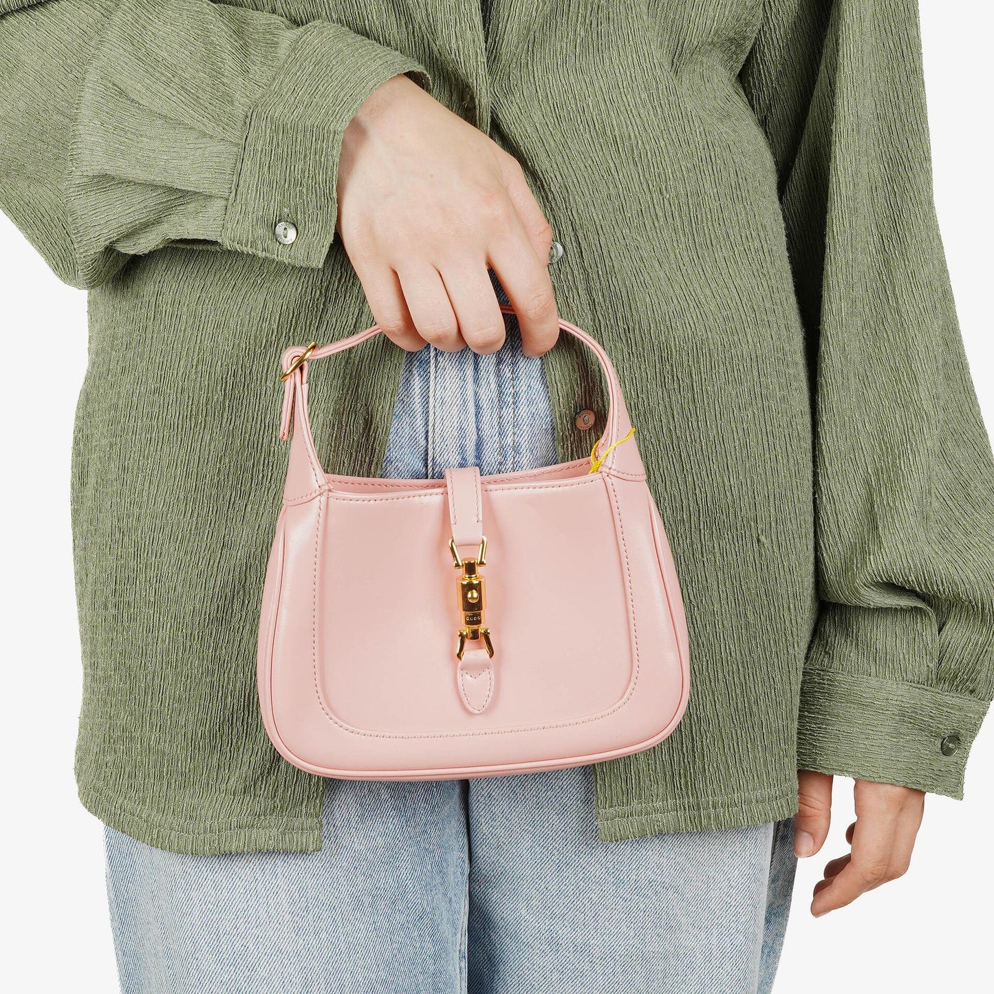 Gucci Jackie 1961 Pink Leather Mini