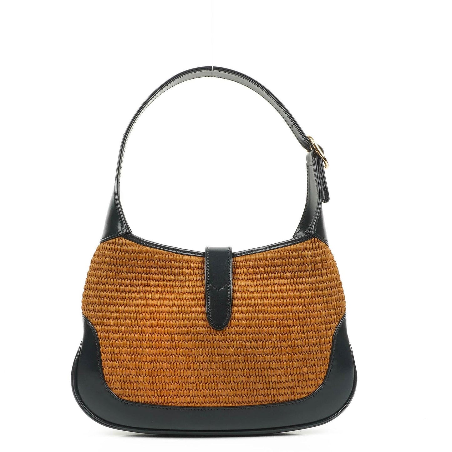 Gucci Jackie 1961 Small Straw and Leather Hobo bag