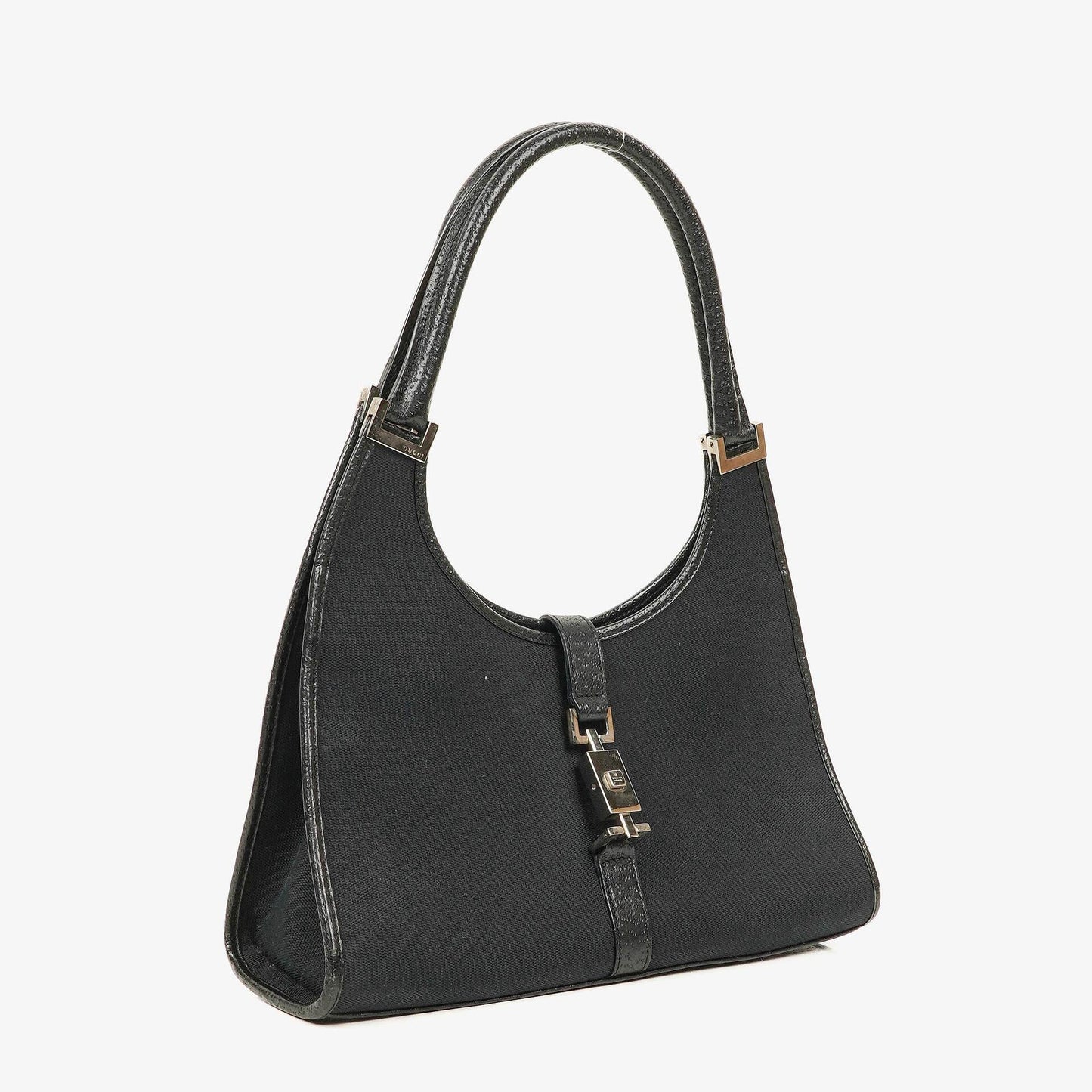 Gucci Jackie Balck Canvas Shoulder Bag