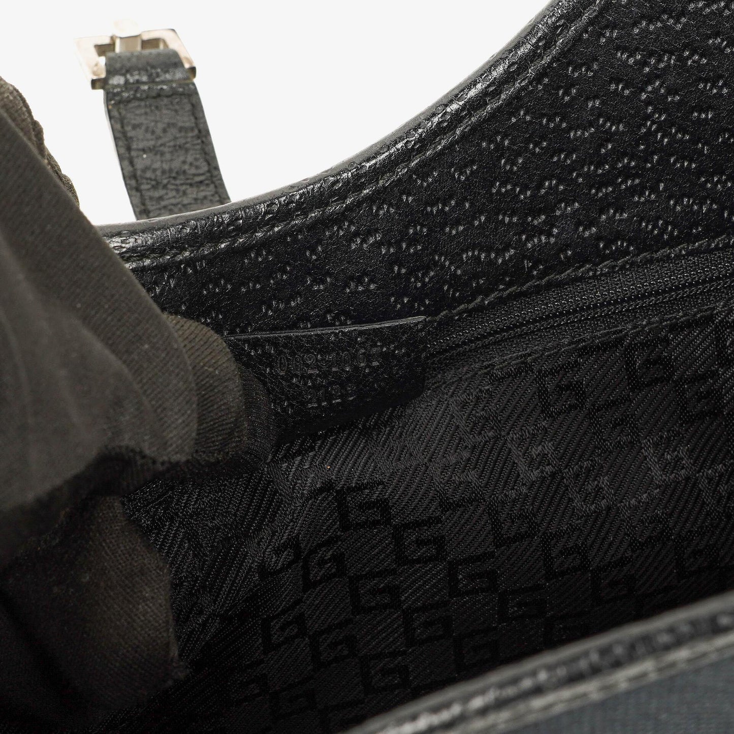 Gucci Jackie Balck Canvas Shoulder Bag