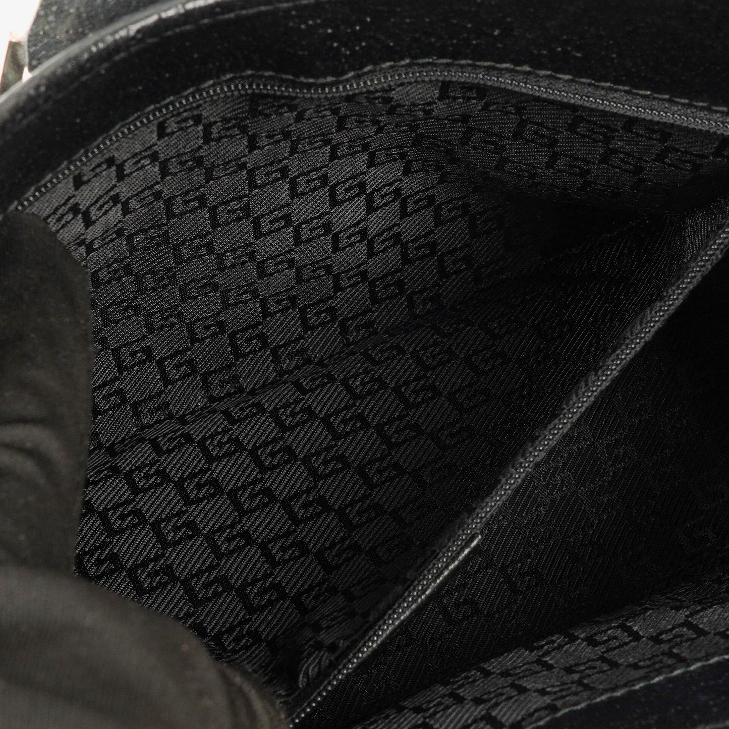Gucci Jackie Balck Canvas Shoulder Bag