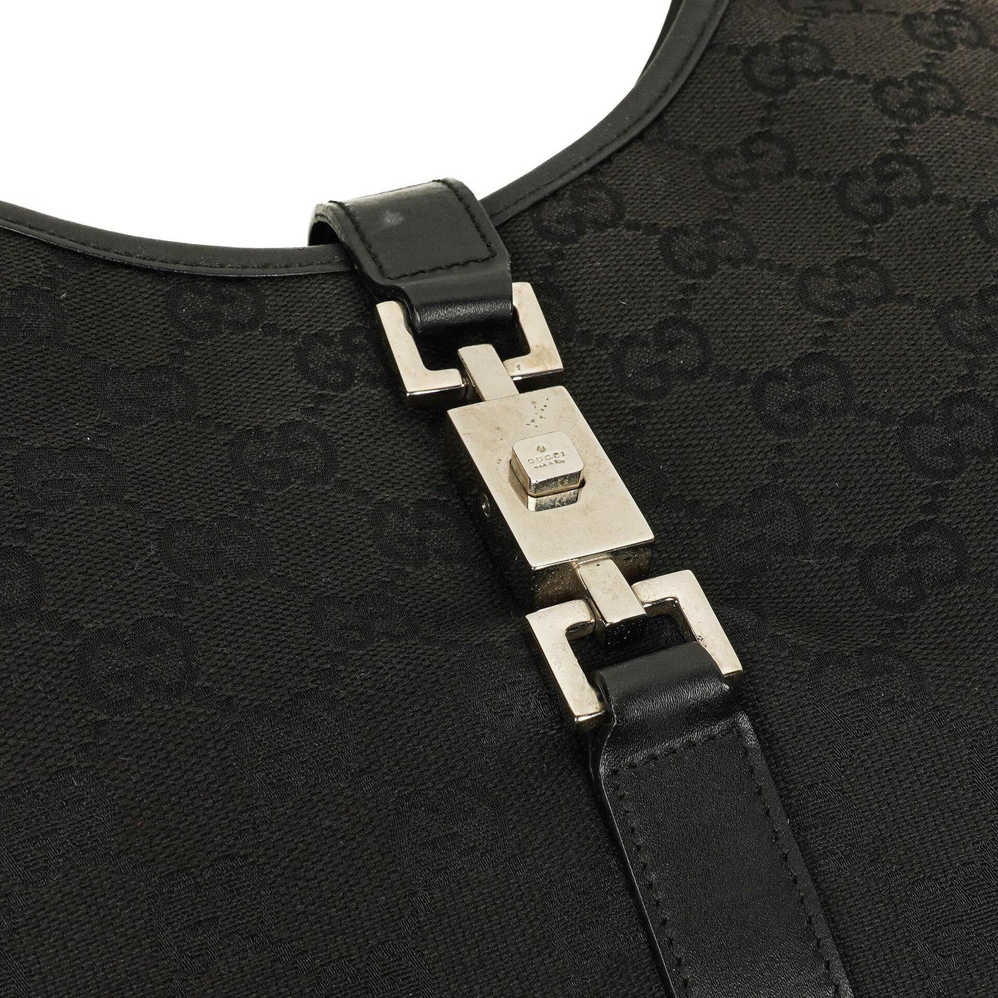 Gucci Jackie Bardot Vintage Black Handbag